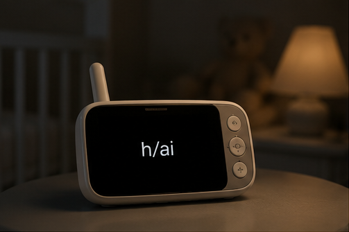 Baby monitor displaying h/ai